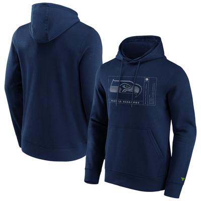 Hoodie mit Winkel-Fassadengrafik der Seattle Seahawks Image