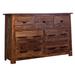 The Twillery Co.® Ringgold Sheesham Wood 7 Drawer Double Dresser Wood in Brown | 39 H x 59 W x 19 D in | Wayfair 8DEBB4E8C7464DD195D59C356568F874