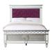 Rosdorf Park Varian Twin Bed Upholstered, Crystal in Red/Gray/White | 58 H x 61 W x 81 D in | Wayfair 4FDBD99FB75A44CE8FBBE3209C40238E