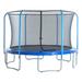 Machrus Upper Bounce Trampoline Safety Net for 12 ft Round Trampolines using 6 Curved Poles in Black | 120 H x 120 W x 71 D in | Wayfair