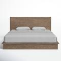 Birch Lane™ Kalise Panel Bed Wood in Brown | 48 H x 89 W x 90.25 D in | Wayfair 6A9D313BE69C42628112C2C22ABBFFE9