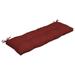 Arden Selections Oceantex Outdoor Classic Tufted Bench Cushion 48 x 18 Nautical Red