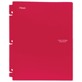 Five Star Snap-in Plastic Folder for Binders 2 Pocket RED