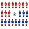 23pcs Table Football Men Player Exquisite Table Soccer Player Resin Table Football Player Replacement for Home Club Football Game Table