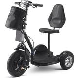 MotoTec MT-TRK-1000-Lithium-Black Electric Trike 48V 1000W Lithium Electric Scooter Black