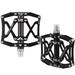 1 Pair Bicycle Pedals 9/16 Inch Axle CNC Aluminium MTB Pedals with 3 Sealed Bearings Non-Slip Pedal for E-Bike Mountain Bike Road Bike