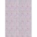 Ahgly Company Machine Washable Indoor Rectangle Transitional Cotton Candy Pink Area Rugs 3 x 5