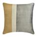 Throw Pillow Covers Gold & Grey 18 x18 (45x45 cm) Pillow Covers Silk Color Block Patchwork Throw Pillows For Sofa Patchwork Pattern Modern Style - Splendour Gold