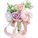 Okwish Holiday Party Flowers Bouquet Home Decoration Wedding Bridal Portable Diy Simulation Handmade Custom