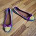 Anthropologie Shoes | Nwot Jasper And Jeera Suede Ballet Flats, Eu 40 | Color: Gold/Purple | Size: 9.5