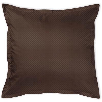 Kissenbezug CURT BAUER "Livorno", braun (mahagoni), B:80cm L:80cm, Mako-Brokat-Damast, Obermaterial: 100% Baumwolle, Kissenbezüge, quadratisches Minimalmuster Image