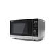 SHARP YC-PS204AU-S Compact 20 Litre 700W Digital Microwave, 10 power levels, ECO Mode, defrost function, LED cavity light - Silver