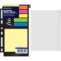 Filofax 130136 Haftnotizen, farbig sortiert & Klarsichttasche mit Reißverschuss A5