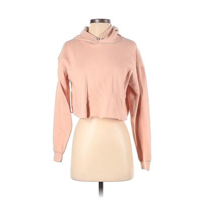 Bella + Canvas Pullover Hoodie: Orange Print Tops - Women's Size Small
