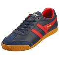 Gola Classics Mens Harrier Leather Trainers - Navy/Deep Red - 10 UK