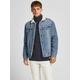 Jeansjacke JACK & JONES "JEAN JACKET" Gr. S (46), blau (blue, denim) Herren Jacken Winterjacken