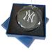 New York Yankees 3.25'' Laser Engraved Glass Ornament