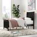 Abe Platform Bed by Mercury Row® Teen Upholstered, Wood in Black/Brown | 50.5 H in | Wayfair 773C275B5AF247FEB92B8EAFD591D677