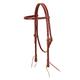 Weaver Leather Latigo Leather Browband Headstall,Burgundy