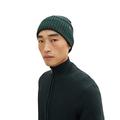 TOM TAILOR Herren Beanie Mütze 1032854, 30489 - Green Navy Beige Mouline, ONESIZE