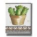 Union Rustic Happy Cactus by Cindy Jacobs - Wrapped Canvas Painting Canvas in Brown/Green/White | 24 H x 20 W x 0.75 D in | Wayfair