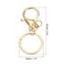 5pcs Key Chain for Keys, Lobster Claw Clasps Keyring for Arts DIY, Gold