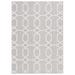 Ivory;gray Rectangle 8' x 10' Area Rug - George Oliver Geometric Machine Woven Polypropylene Area Rug in Gray/Ivory 120.0 x 96.0 x 0.31 in gray/white | Wayfair