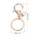 10pcs Key Chain for Keys, Lobster Claw Clasps Keyring for Arts DIY, Rose Gold