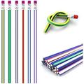 Flexible Pencils 48 Pieces Bendy Pencils Colorful Soft Bendable Pencils with Eraser for Students Kids as School Teachers Prizes