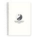 Lalion Design Cute Durable Hardcover Dotted Spiral Notebook 6.7 x 9.45 Journal 200 Pages/100 Sheets Bullet 90gsm Premium Thick Paper Perfect for Office School Home | Mono Yin Yang