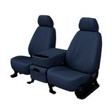 CalTrend Front Buckets Faux Leather Seat Covers for 2013-2017 Nissan LEAF - NS270-04LX Blue Insert and Trim