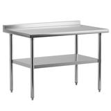 Zzistar Stainless Steel Work Table with Undershelf 2 Tier Working Table