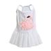 Pet Dress Princess Swan Fashion Pattern Pet Patchwork Cute Pet clothes Girl Dog Outfits for Medium Dogs Small Cat Clothes Female Diamond Large Girl Dog Clothes Puppy Outfits for Small Cats