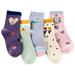 Dezsed Toddler Socks Clearance 5Pair Kids Socks Cute Print Children Middle Tube Socks Breathability Warm Socks Multicolor