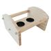 Bird Perch Stand W/ Bowl Cage Accessories Playstand Training Pet Supplies Bird Activity Stand Playground for Parakeet Parrots wood