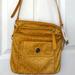 Giani Bernini Bags | Giani Bernini Pebble Wine Yellow Medium Shoulder Handbag Bag Purse Smartphone | Color: Gold/Yellow | Size: Os