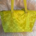 Coach Bags | Coach 77321 Getaway Signature Nylon Packable Weekender Bright Yellow | Color: Yellow | Size: Xl