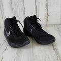 Nike Shoes | Nike Air Precision Black Silver Swoosh High Top Size 9 | Color: Black/Silver | Size: 9