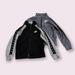 Nike Jackets & Coats | Bundle Of 2 Nike Track Jacket Full Zip Logo Tape Sleeve Black Gray -2t/24mo | Color: Black/Gray | Size: 24mb