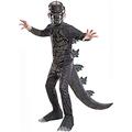 King of Monsters Godzilla The Child Costume, Child Classic Godzilla Costume, Gift for Kids Cosplay, cosplay, Halloween, Christmas, birthday, the best gift for kids, Black (5-7 ans old (100-110cm))