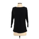 H&M Pullover Sweater: Black Color Block Tops - Women's Size X-Small