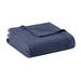 Beautyrest Waffle Weave Cotton Blanket Cotton in Blue | 90 H x 90 W in | Wayfair BR51N-3829