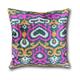 Double Sided Hot Pink and Orange Velvet Ikat Cushion Pillow Cover, 50 x 50 cm, Cushion covers, Pillow covers, Ikat cushions,