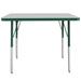 Factory Direct Partners Rectangle T-Mold Activity Table, Adjustable Standard Legs Laminate/Metal | 24 H in | Wayfair 10025-GYGN