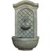 Sunnydaze Rosette Solar Wall Fountain - French Limestone