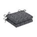 Pillow Perfect Outdoor/ Indoor Herringbone Night Squared Corners Seat Cushion (Set of 2) 18.5x16x3