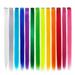 13 Pcs Colored Party Colorful in Hair Extensions 55cm Straight Synthetic Hairpieces Rainbow