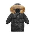 YYDGH Boy s Girls Winter Parka Jacket Hooded Puffer Ticken Coats Casual Button Zipper Hoodie Outerwears(Multicolor 1-2 Years)