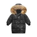 YYDGH Boy s Girls Winter Parka Jacket Hooded Puffer Ticken Coats Casual Button Zipper Hoodie Outerwears(Multicolor 3-4 Years)