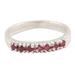 Pretty Princess,'Sterling Silver and Ruby Band Ring'